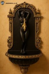 Dorello dokum cesme -Döküm Çeşme - Boyalı çeşme - Bahçe çeşmesi - Musluklu çeşme - dorello