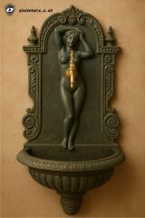 Dorello dokum cesme -Döküm Çeşme - Boyalı çeşme - Bahçe çeşmesi - Musluklu çeşme - dorello