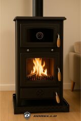 döküm soba  kuzine soba fırınlı soba mf92 model