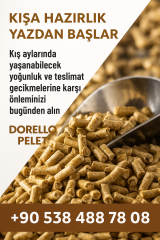 DORELLO Pelet – Doğadan Gelen Güçlü Isı dorello pelet fabrikasi 1 ton
