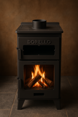 Dorello Pelet Soba – Yüksek Verimli Isıtma Fırınlı Pelet Alacaat Model