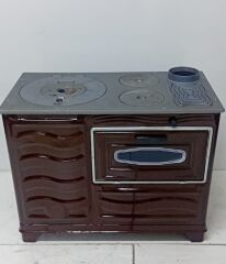 Dorello Kırmızı Sac Kuzine Soba – Şık Tasarım, Yüksek Isı Verimi