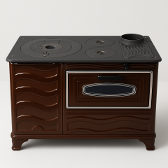 Dorello Kırmızı Sac Kuzine Soba – Şık Tasarım, Yüksek Isı Verimi