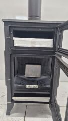 Pelet Camlı Kuzine Tipi Odun Sobası – Fırınlı, Yüksek Verimli