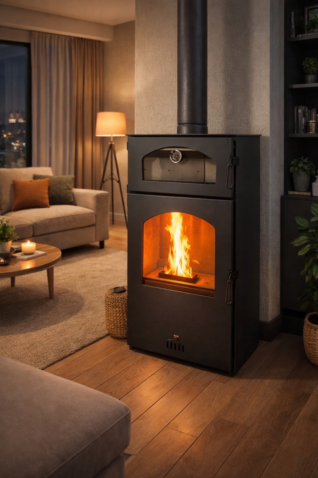 Pelet Sobası Odun Sobası Yüksek Verim & Düşük Yakıt Tüketimi