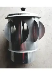 Boru Çapı 13 cm Aspirator Fırıldağı Rüzgar Gülü Döner Soba Bacası Bacamatik