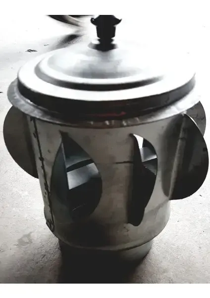Boru Çapı 13 cm Aspirator Fırıldağı Rüzgar Gülü Döner Soba Bacası Bacamatik