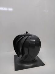 Baca Aspiratörü Döner Şapka 37x37 cm – Soba Borusu Uyumlu Esmatik Rüzgar Gülü Baca Fırıldağı