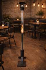 Kafe Ortamları İçin Şık ve Modern Dikey Isıtıcı Füze Soba Dorello