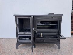 Dorello Döküm Kuzine Soba – Fırınlı, Camlı, Odun Kömür Uyumlu