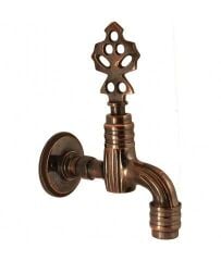 Dekoratif Pirinç Musluk – Antik Görünümlü Duvar Tipi