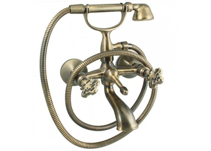 Banyo Musluk Dekoratif Pirinç Musluk  Antik Musluk  Vintage Duvar Tipi Musluk