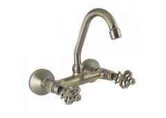 Duvar Tipi Pirinç Musluk  Çeşme Musluğu  Rustik Musluk