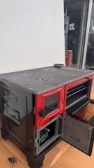 Fırınlı Kuzine Döküm Soba – Odunlu Isıtma ve Pişirme Sobası