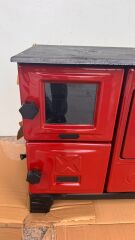 Fırınlı Kuzine Döküm Soba – Odunlu Isıtma ve Pişirme Sobası