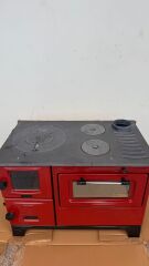 Fırınlı Kuzine Döküm Soba – Odunlu Isıtma ve Pişirme Sobası