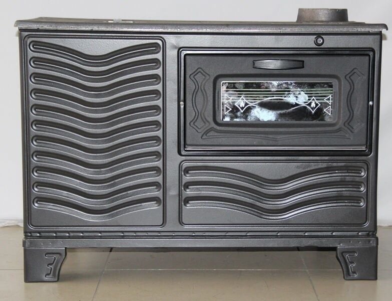 Kuzine Tipi Fırınlı Döküm Soba – Dayanıklı ve Ekonomik  Fırınlı Kuzine Soba (Döküm Gövde) – Uzun Ömürlü