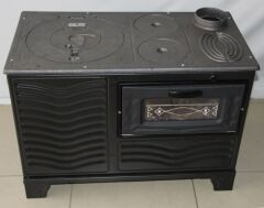 Kuzine Tipi Fırınlı Döküm Soba – Dayanıklı ve Ekonomik  Fırınlı Kuzine Soba (Döküm Gövde) – Uzun Ömürlü