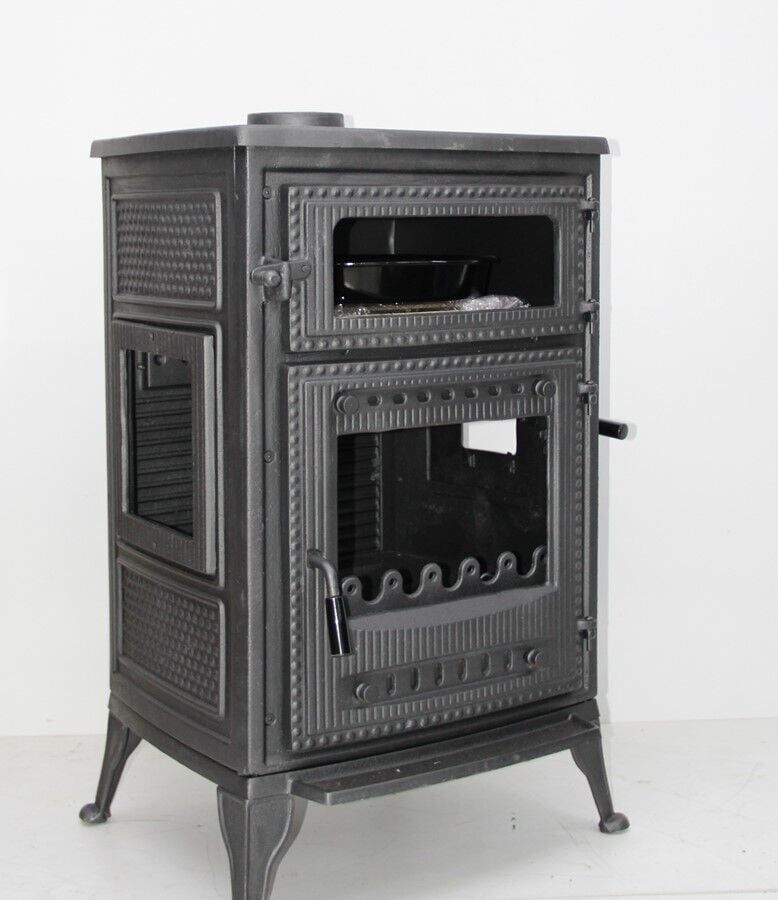 Fırınlı Döküm Kuzine Soba | Camlı, Yüksek Isı Verimli