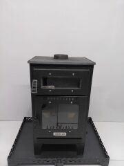 Pelet Soba Fırınlı Pelet Soba Yüksek Verimli, Ekonomik ve Çevre Dostu Isınma Pelet ve Odun yakar