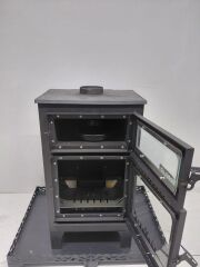 Pelet Soba Fırınlı Pelet Soba Yüksek Verimli, Ekonomik ve Çevre Dostu Isınma Pelet ve Odun yakar