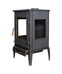 Şömine Soba Yandan Camlı Soba Döküm Soba DRL 004 KARTAL MODEL