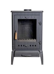 Şömine Soba Yandan Camlı Soba Döküm Soba DRL 004 KARTAL MODEL