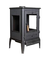 Şömine Soba Yandan Camlı Soba Döküm Soba DRL 004 KARTAL MODEL