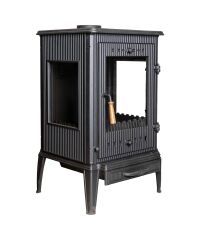 Şömine Soba Yandan Camlı Soba Döküm Soba DRL 056