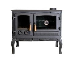 Soba Kuzine Döküm  Soba Fırınlı Soba DRL 003 KESTEL MODEL