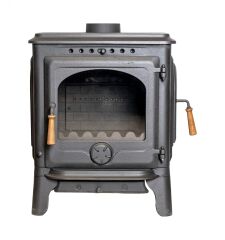 Şömine Soba Yandan Camlı Soba Döküm Soba DRL 057C