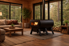 Yuvarlak Sac Şömine – Şıklık ve Güç Bir Arada