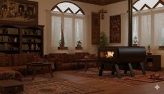 Yuvarlak Sac Şömine – Şıklık ve Güç Bir Arada