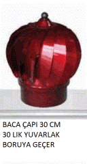 Baca Fırıldağı 30 cm – Yuvarlak Boruya Uyumlu